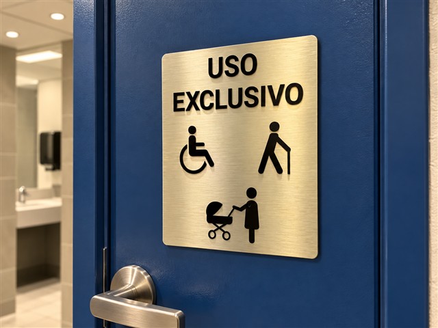 Señal de uso exclusivo con pictogramas