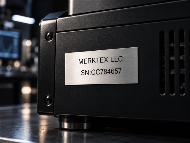 Placa de número de serie Merktex