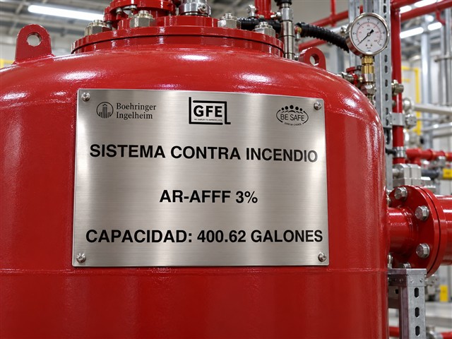 Placa de capacidad de sistema contra incendio