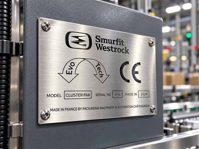 Placa metálica Smurfit Westrock