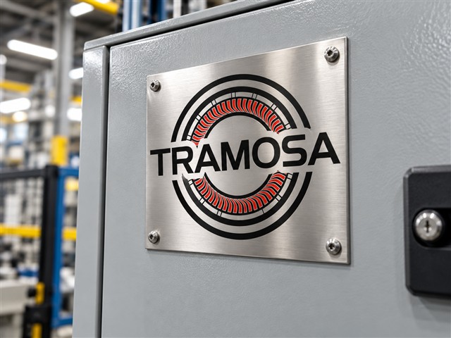 Placa con logotipo Tramosa