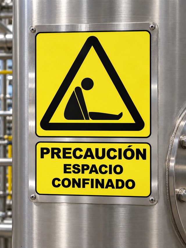 Advertencia de espacio confinado