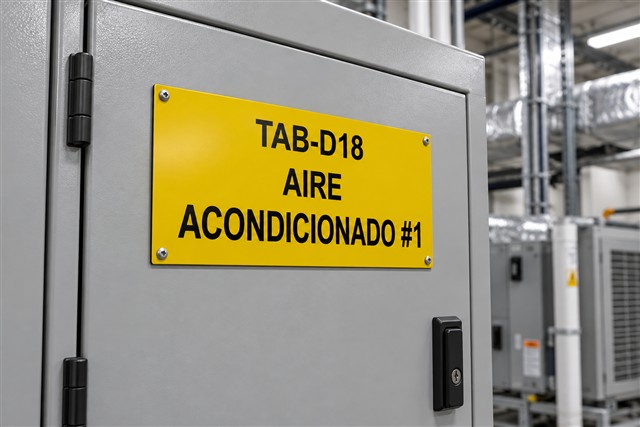 Placa para tablero de aire acondicionado