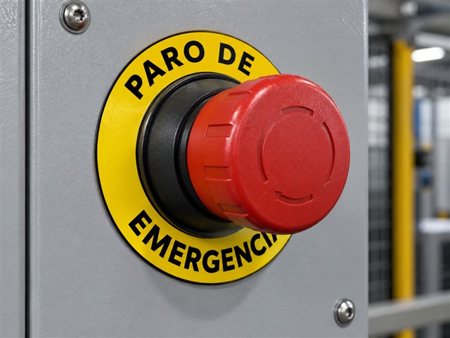 Aro identificador de paro de emergencia