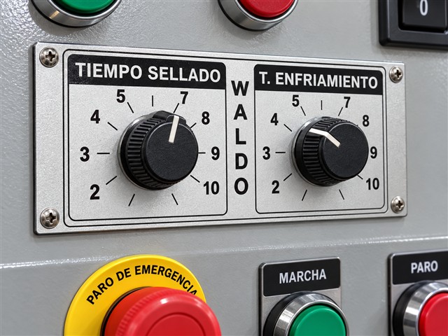 Escalas para tiempo de sellado y enfriamiento